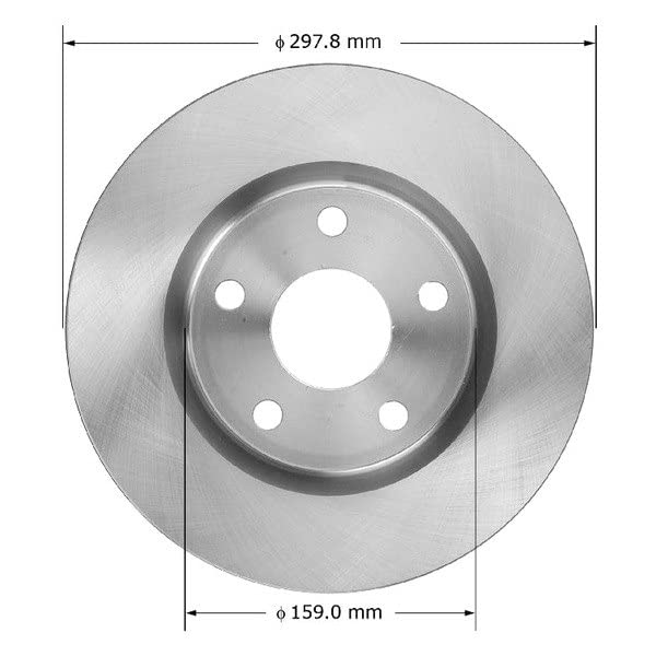 Bendix Premium Prt5904 Front Brake Rotor For Pontiac G8 2009-2008