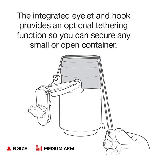 Ram Mounts Rap-B-132B-201U Level Cup 16Oz Drink Holder With Double Socket Arm With Medium Arm Compatible With Ram B Size 1 Ball Components