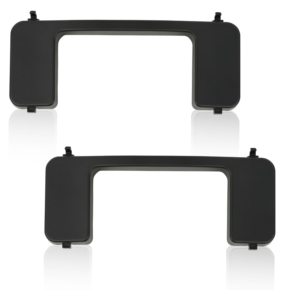 PIT66 Front Bumper Tow Hook Bolt Cover Caps Pair Compatible with Ford F250 F350 Super Duty 2017-2022 HC3B 17F751-AC, HC3B 17F751
