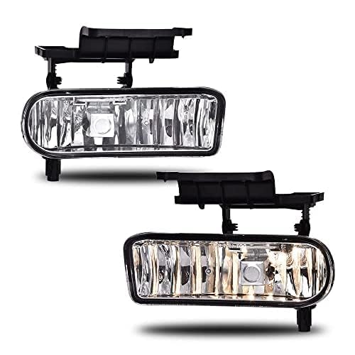 Pit66 Fog Lights, Compatible With 1999-2002 Chevy Silverado 1500 2500/01-02 Silverado 1500Hd 2500Hd 3500/00-06 Tahoe Suburban 15