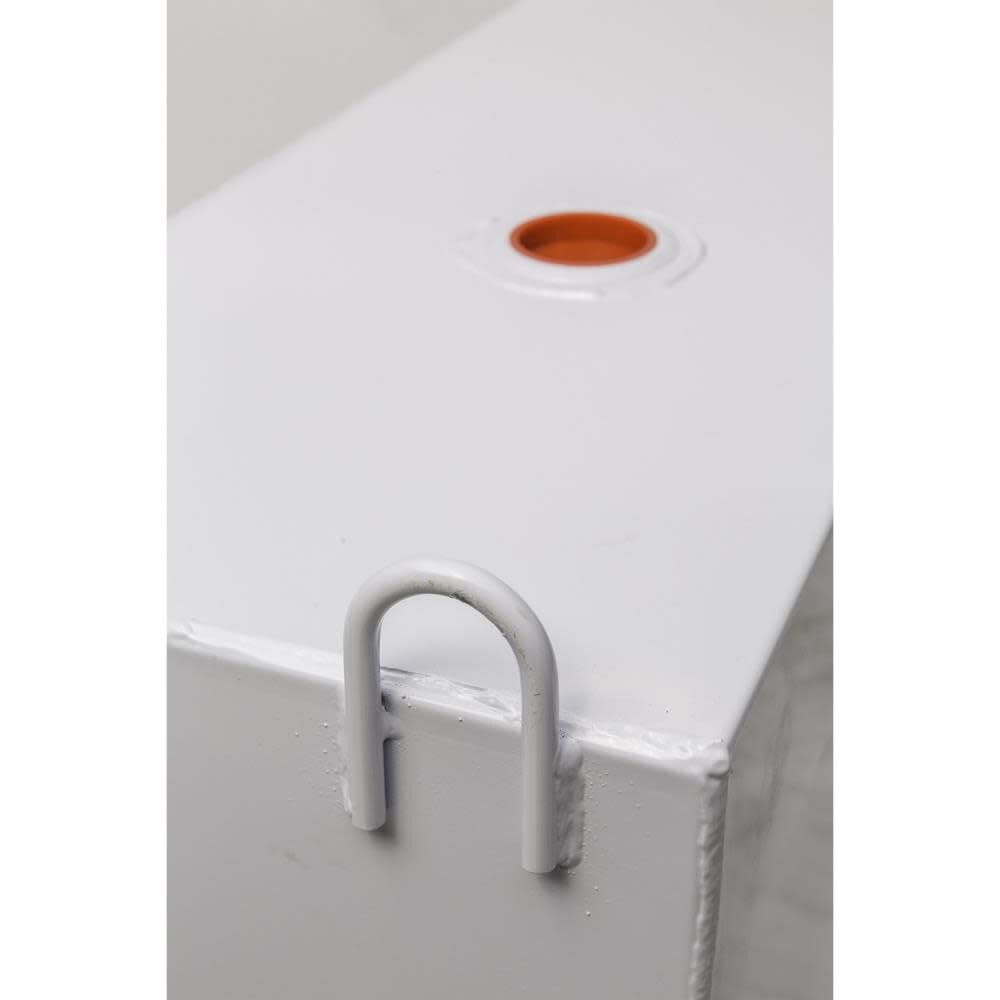 Jobox Crescent 50 Gallon White Square Steel Liquid Transfer Tank For Trucks - 485000, 23.25X24X23.25