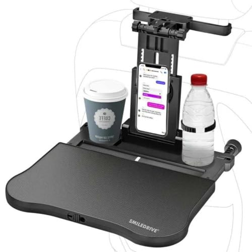 Smiledrive Car Laptop Stand Backseat Tray Table For Carsadjustable Kids Travel Food Trays Roadtrip Back Seat Organizer Pastime/