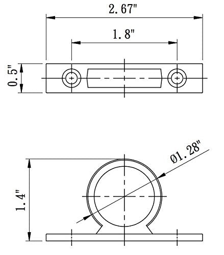 Dura Faucet Df-Sa155-Cp Rv Shower Hose Guide Ring - Mounting Screws Included (Chrome Polished)