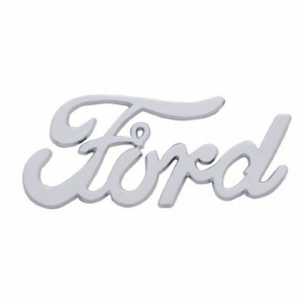 United Pacific Chrome Die-cast Ford Emblem/Official OEM # 91A-16606 Replacement Part