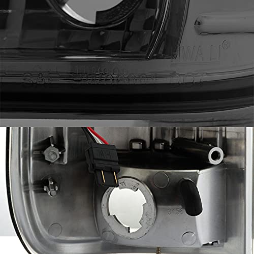 Akkon - For 1997-2003 Ford F150 | 1999-07 F-Series Super Duty Led Tube Style Smoked Taillights Taillamp Pair Set