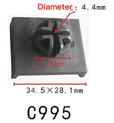 Autobahn88 Side Skirt Mud Shield Clip, Compatible With Toyota (Oem: 5386726020) (Pack Of 20)