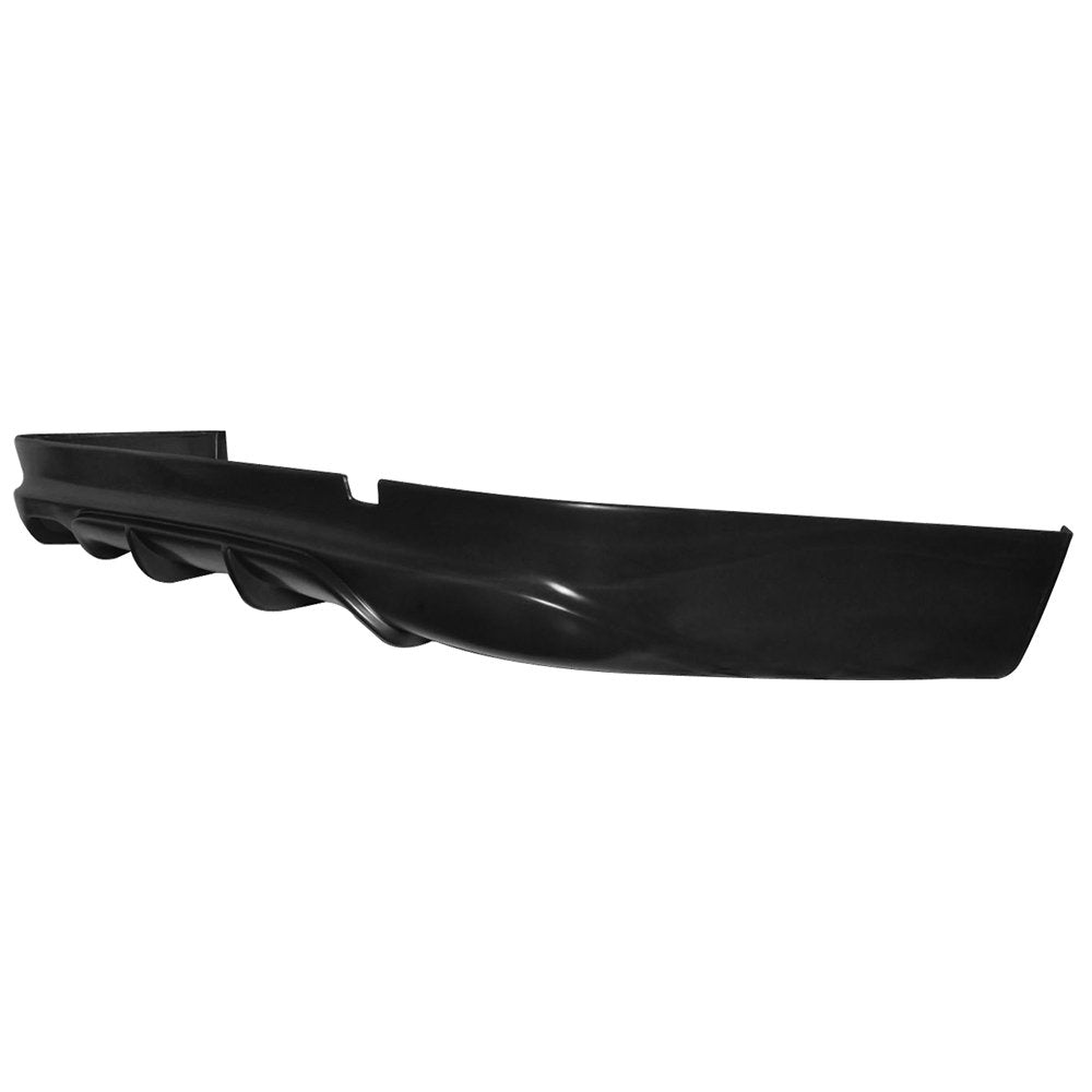Rear Bumper Lip Compatible with 2005-2012 BMW E90 3-Series, AC-S Style Black PU Rear Lip Finisher Under Chin Spoiler Underspoile