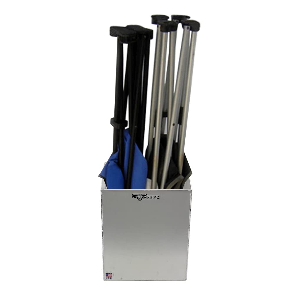 Pit Posse 494 Fold Up Chair Holder Garage Trailer Storage Organizer - Made in USA - Trough Style - Enclosed Race Trailer Automot