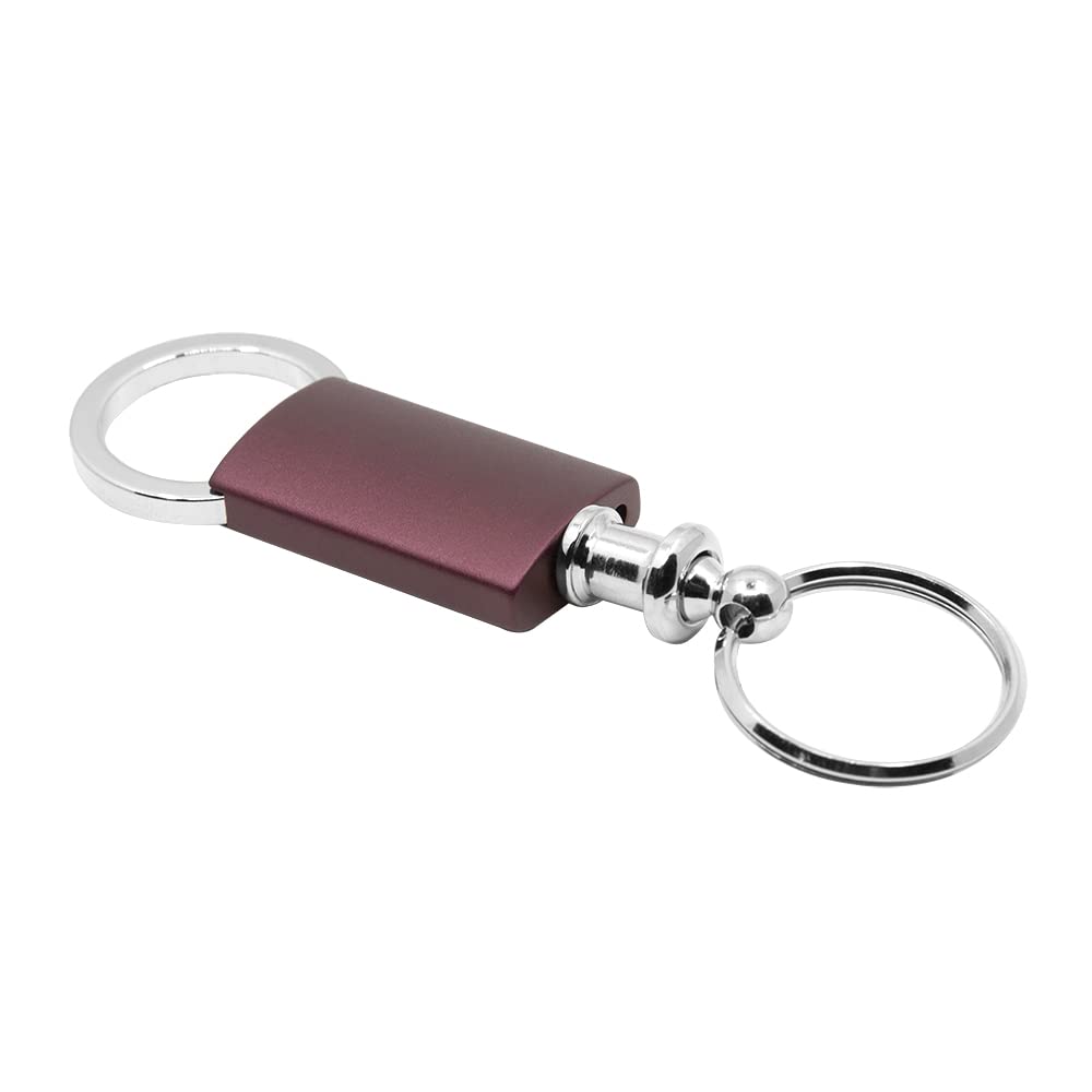 Au-Tomotive Gold Anodized Aluminum Valet Key Fob For Dodge Ram (Burgundy)