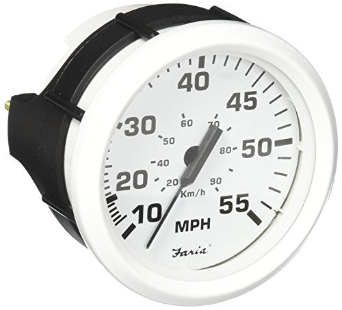 Faria Dress White Speedometer 55 Mph