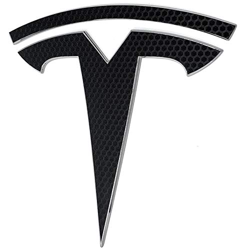 Logo Decal Wrap For Tesla Model Y, 11-Pc Set (Matrix Black)