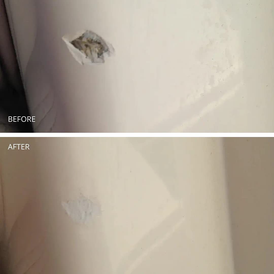 Magicezy 9 Second Chip Fix - (Oyster White) - All-In-One Fiberglass Repair Filler For Boats And Fiberglass Gelcoat - Strong Mari