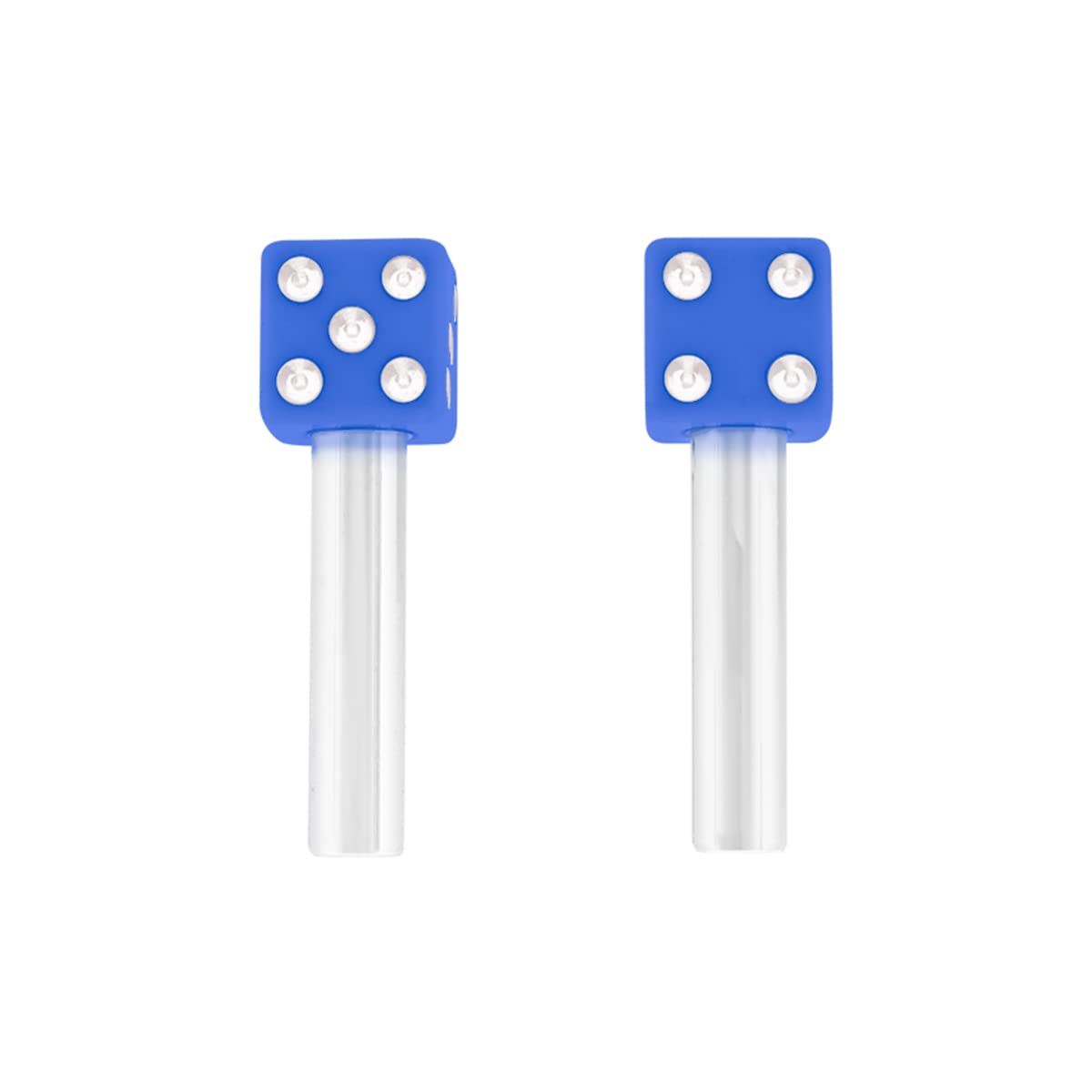 United Pacific 70043 High Impact Plastic Construction Dice Door Lock Knobs For Classic & Vintage Cars/Trucks, 10-32 Thread - Blu