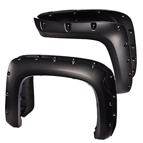 PIT66 Fender Flares, Fit 07-13 Chevy Silverado 1500 (ONLY Fit 5 '8 '' Bed, NOT Fit 6.5 '/8 ' Bed, NOT FIT Z71,Not Fit GMC Sierra