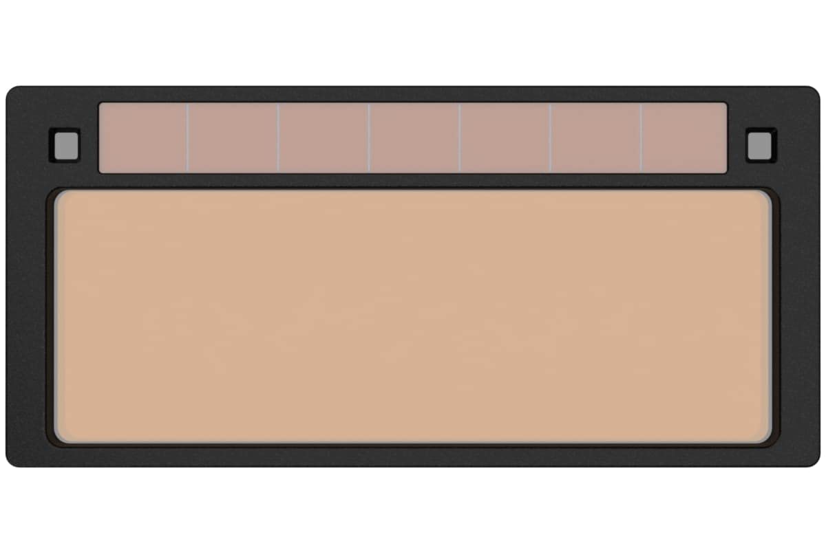 Tefuawe 2x4 1/4 Gold Welding Lens, Fixed Shade 10.5, Tig Rating 5 Amps, Thickness 0.19 , HD Automatic Welding Lens for Pipeliner