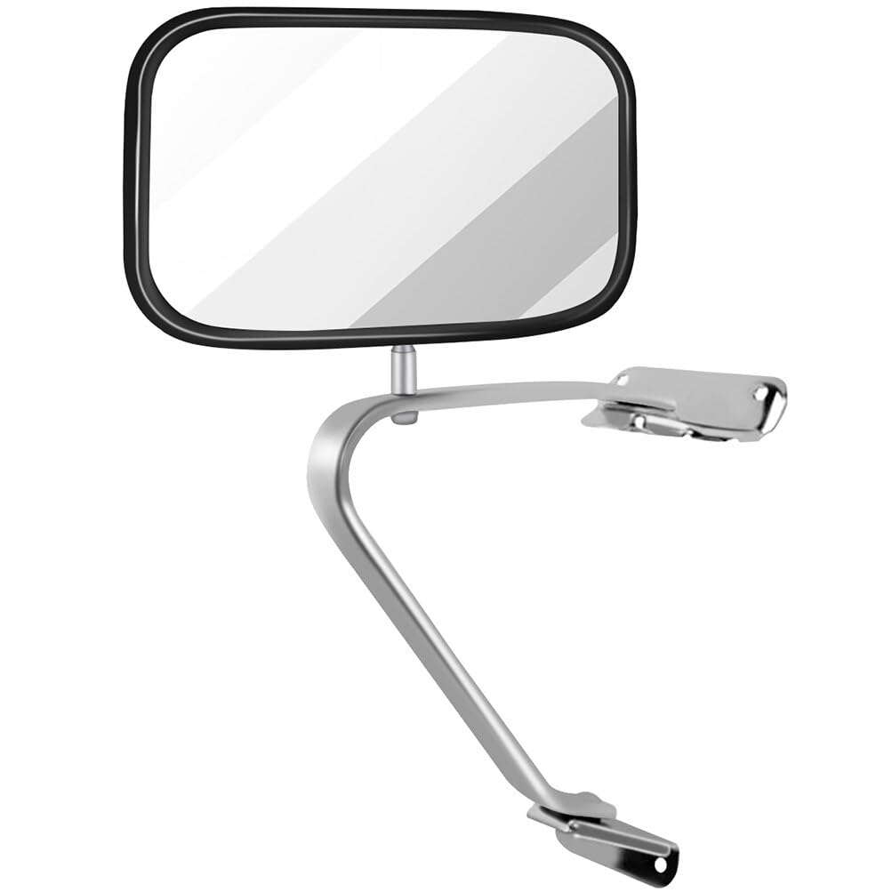 SCITOO Side View Mirrors - Left & Right, Manual Fold, Non-Heated, Black, Fit for 1980-1996 Ford Bronco, Explorer, F100, Model 994291