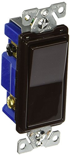 Eaton 7504B 15 Amp 4-Way Rocker Decorator Switch, Brown