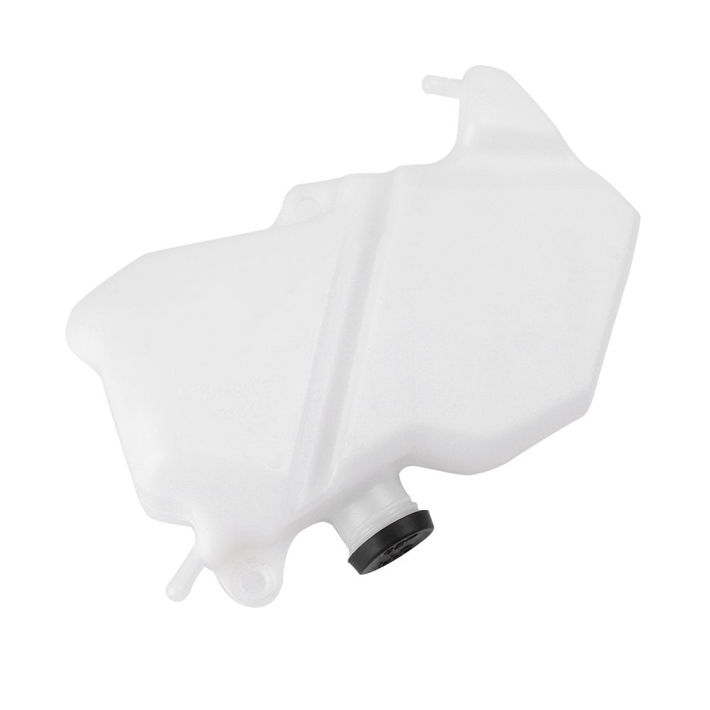 Mallofusa Motorcycle Radiator Water Coolant Reservoir Overflow Tank Replacement Compatible For Kawasaki Ninja Zx-6R 2009 2010 2011 2012 White