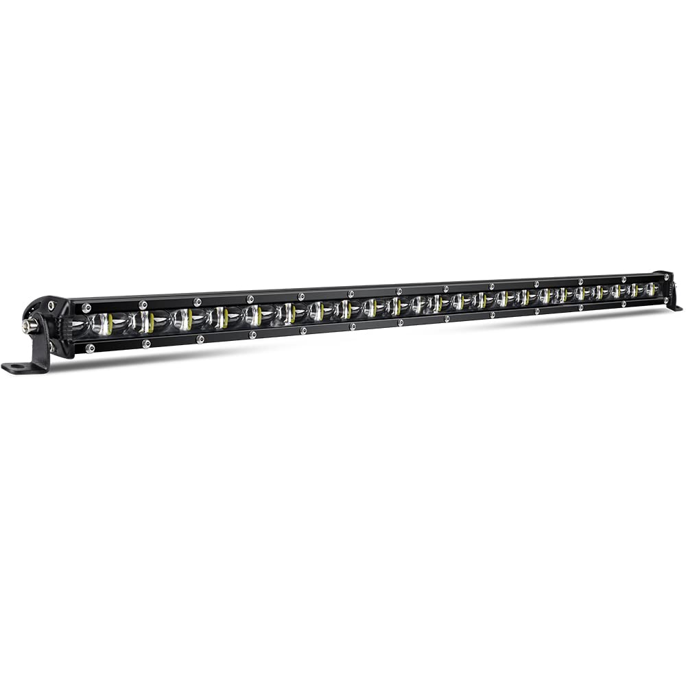 Co Light Led Light Bar Single 26 Inch Slim Single Row Lightbar Driving Combo Beam Off Road Work Lights With Mounting Brackets &