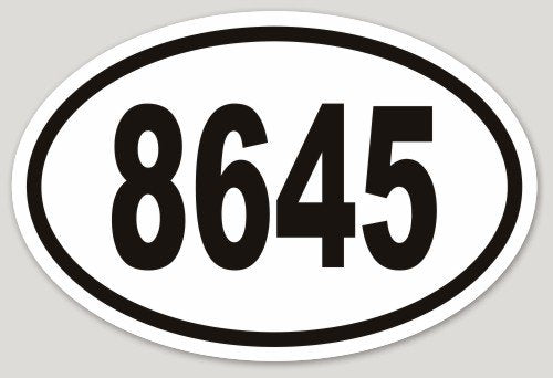 Removable 8645 Bumper Laptop Sticker Vinyl Weatherproof Anti-Trump (1) Supports SPLC