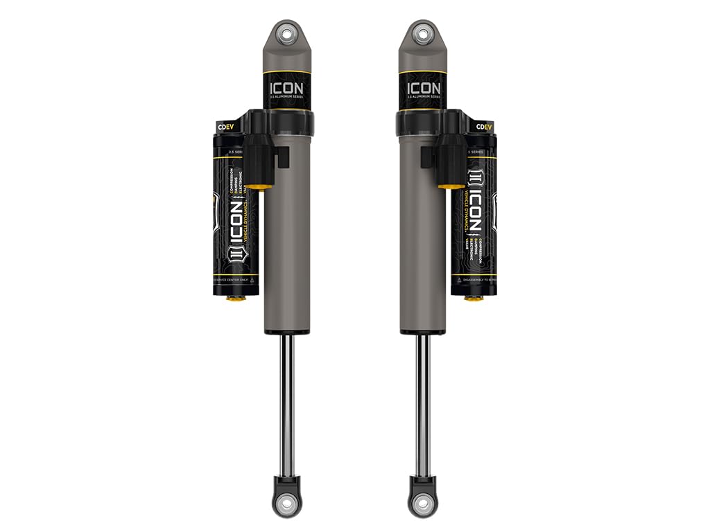 Icon, 3-6 Lift, Rear 2.5 Vs Pb/Cdev Shocks, Pair, Compatible With 2017-Up Ford F250/F350 Sd 4Wd, 37701Ep