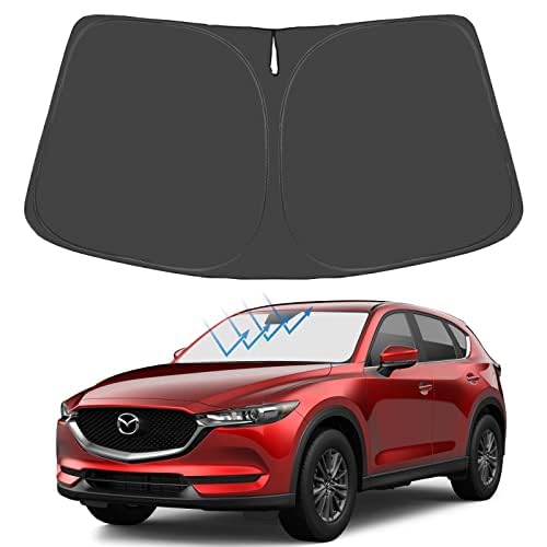 Proadsy 2025 Upgrade Windshield Sunshade Custom For Mazda Cx-5 2017-2023 2024 2025 Reflective Heat Sun Uv Protector Foldable Fro