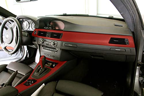 VViViD® XPO Red Carbon Fiber Wrap Vinyl Roll with Air Release Technology (1FT X 5FT)