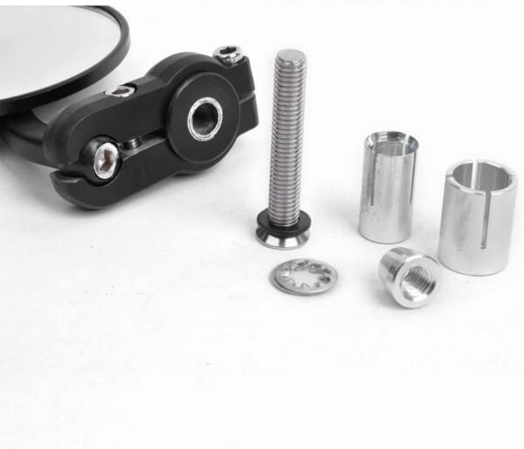 Universal Black 3'' Round 7/8'' Handle Bar End Rearview Convex Mirrors Inceased Vision Side for For Harley Davidson Honda Indian