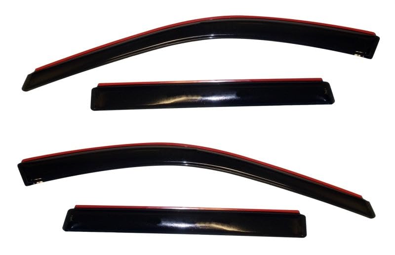 Auto Ventshade [Avs] In-Channel Ventvisor / Rain Guards | Fits 2011 - 2021 Jeep Grand Cherokee (Will Not Fit L Model)- Smoke, 4
