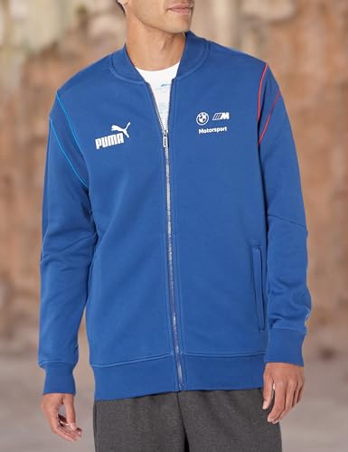 PUMA Men's Standard BMW M Motorsport T7 Full-Zip Jacket, Pro Blue-m Color-ah23, Small