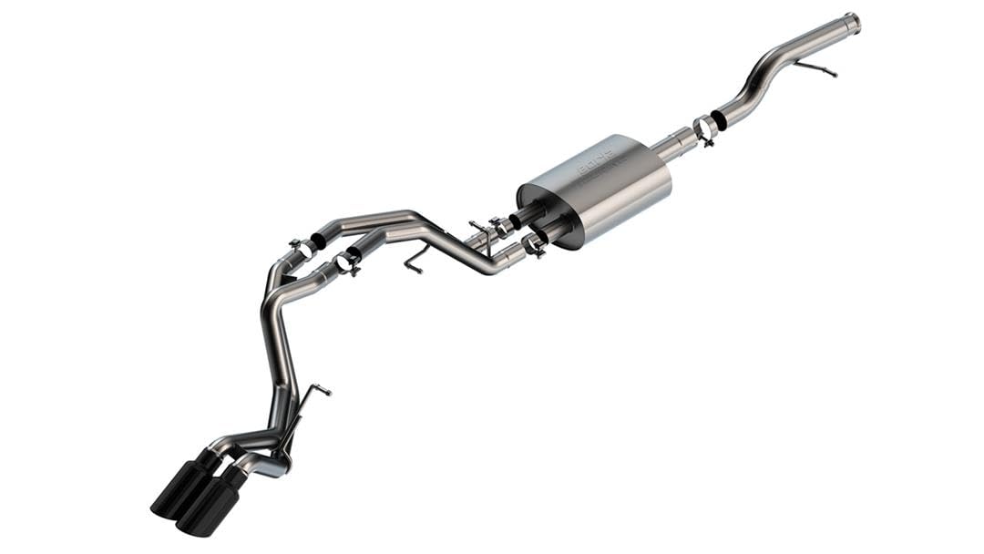 Borla 140854Bc Cat-Back Perf. Exhaust System For 2021-2024 Chevrolet Tahoe Ls/Tahoe Lt/Tahoe Rst/Tahoe Z71/ Gmc Yukon Sle/Yukon Slt/Yukon At4 5.3L V8 Automatic Transmission 2 & 4 Wheel Drive 4 Dr