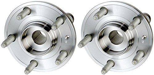 Trq Front Wheel Hub Bearings Assembly Set Compatible With 2005-2007 Ford Five Hundred Freestyle 2008-2009 Taurus Taurus X Mercur