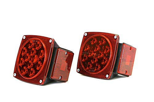 Maxxhaul 70460 12V Led Trailer Tail Lights (Turn/Stop/Signal-Left/Right-Dot Compliant)