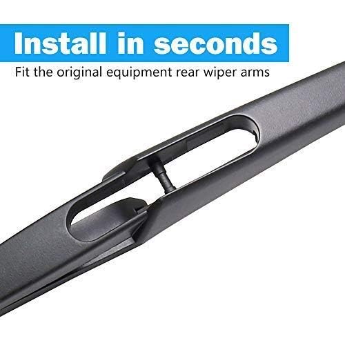 Rear Wiper Blade,Aslam 12J Rear Windshield Wiper Blades Type-E For Original Equipment Replacement,Exact Fit(Pack Of 2)