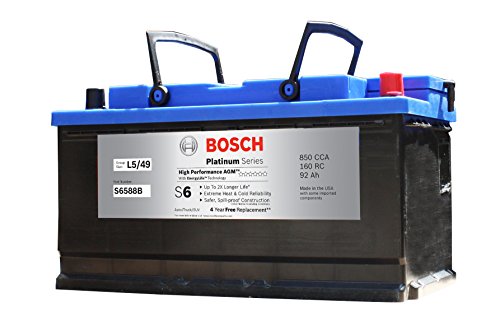 Bosch S6588B S6 Flat Plate Agm Battery