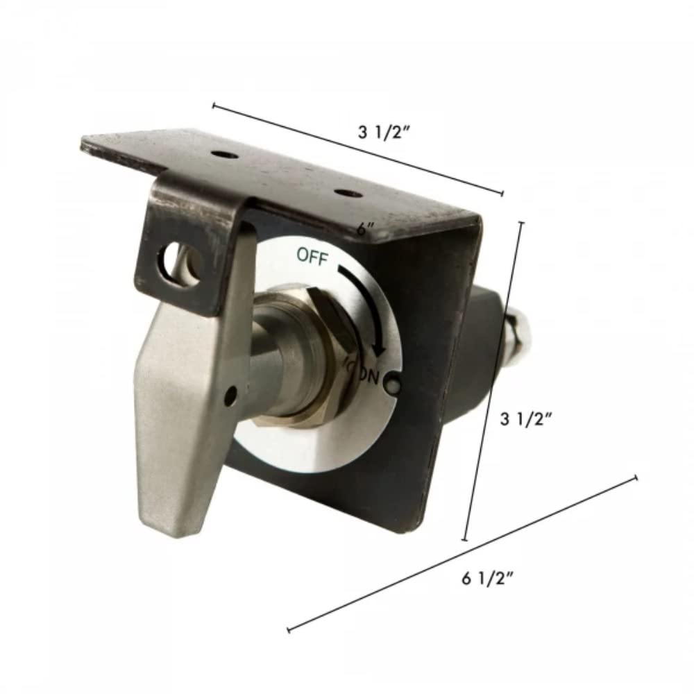 Wirthco Battery Doctor 20247 Battery Disconnect Switch -Battery Disconnect Switch With Lock-Out Plate, Kill Switch For Cars, Aut
