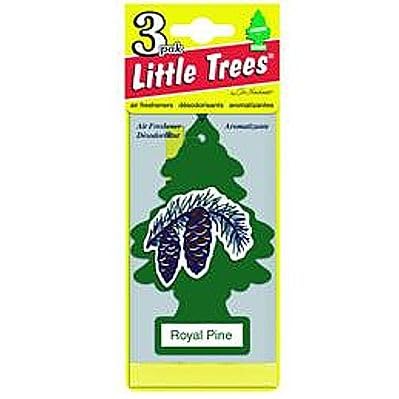 Little Trees Car Air Freshener | Hanging Paper Tree For Home Or Car | Royal Pine | 3 Pack