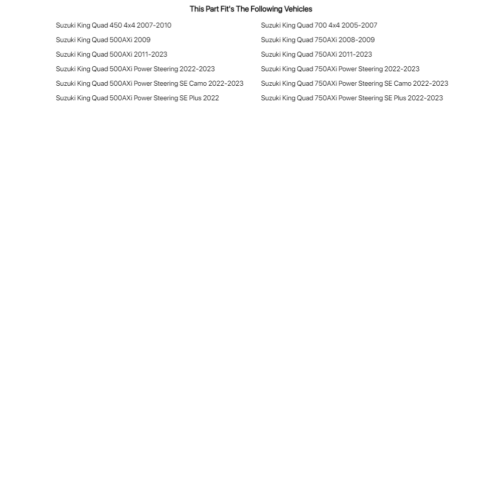 Tusk 4-Stroke Oil Change Kit Suzuki ECSTAR R5000 10W-40 For Suzuki King Quad 700 4x4 2005-2007