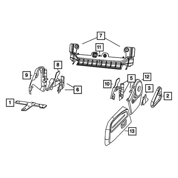 Mopar 1Ju811Dvaa Shield (1Ju811Dvaa)