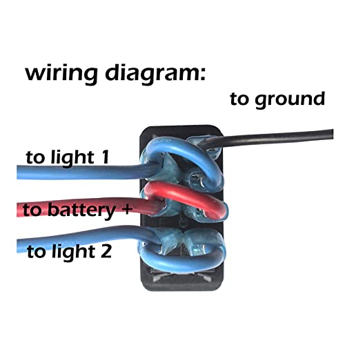 Bacautoparts Blue Led Windshield Washer Wiper Momentary Rocker Switch 7Pin Mom (On)-Off-On Dpdt Washer Jet Toggle Switch For Automotive Utv Rzr Truck Camper Rv Tractor 12V 24V