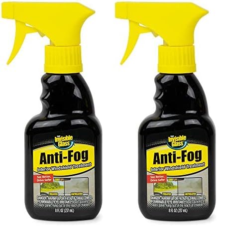 Invisible Glass 92472 8-Ounce Anti-Fog Car Defogger Glass Cleaner Spray For Automotive Interior Glass And Mirrors To Prevent Fog