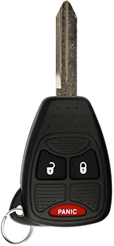 KeylessOption Key Fob Replacement for 2004 2005 2006 2007 2008 2009 2010 2011 2012 2013 2014 2015 2016 2017 Chrysler 300 Dodge Charger Jeep Cherokee Remote, 3-Button OHT692427AA, Self Programming