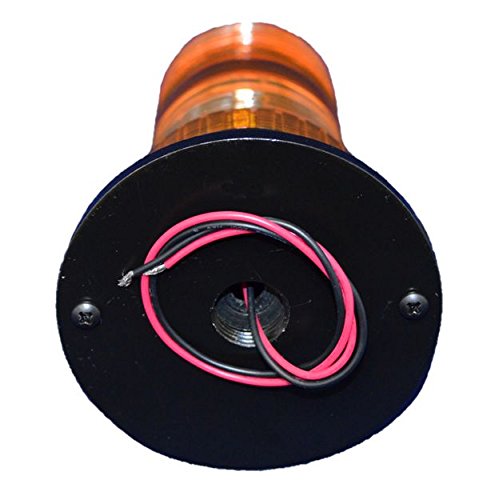 B4L4PACT BLUE 85-265V AC 12W HIGH POWER LED 1/2 NPT PIPE MOUNT EMERGENCY WARNING LIGHT BEACON STROBE EFFECT 110V 120V 220V 240V