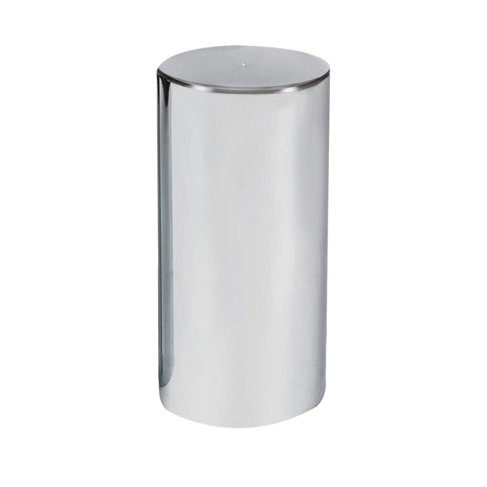 United Pacific 10034Cb - Wheel Lug Nut Cover Set - 33Mm X 4-1/4' Chrome Plastic Tall Cylinder Nut Cover - Thread-On (60