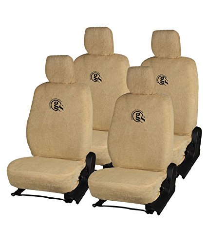 Gursudarshan GS Towel Car Seat Cover for Volkswagen Vento (Beige)