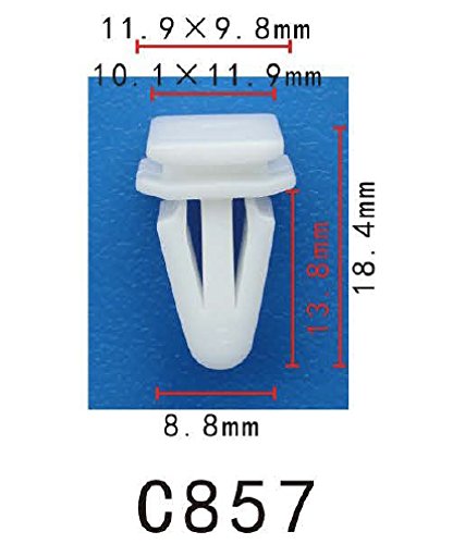 Autobahn88 Retainer Clip For Rocker Panel, Compatible With Honda (Oem: 906796920030, 90679692003) (Pack Of 20)