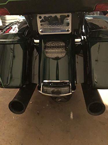 Wowtk Saddlebag Filler Strips Fits For Harley Touring Electra Glide Road Glide Road King Models 2014-2024,Black