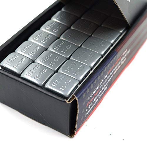 Ckauto 4 Boxes, 504 Pcs 1/2Oz, 0.5Oz, Grey, Adhesive Stick On Wheel Weights, 63 Oz/Box, Us Quality