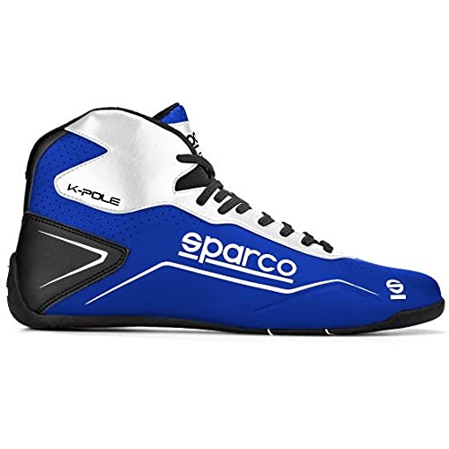 Sparco Unisex'S Modern Kart Shoes K-Pole Size Blue, 47 Eu