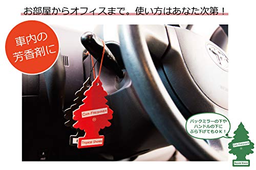 Little Trees Car Air Freshener | Hanging Paper Tree For Home Or Car | Caribbean Colada| 6 Pack